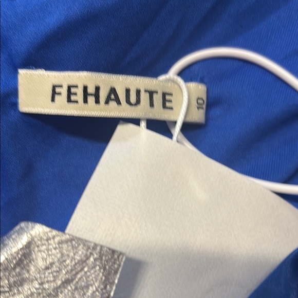 Blue Asymmetrical One Shoulder Gown with Ruched Embellishments - Picture 4 of 4